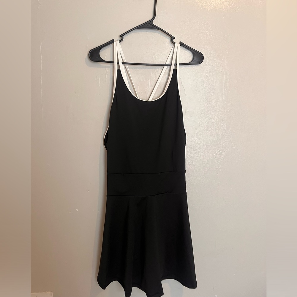 PLUS TENNIS DRESS - BLACK PLUS ATHLEISURE